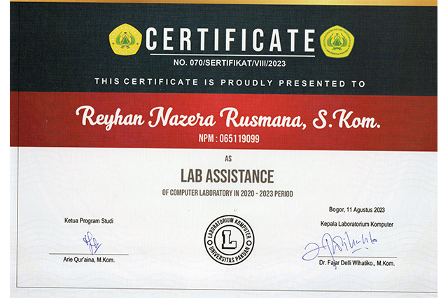 Asisten Dosen Laboratorium Komputer